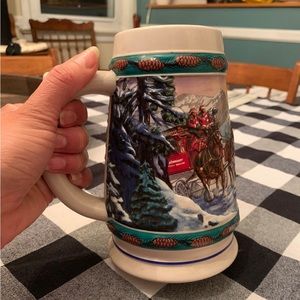 Budweiser Holiday Stein Mug 1993